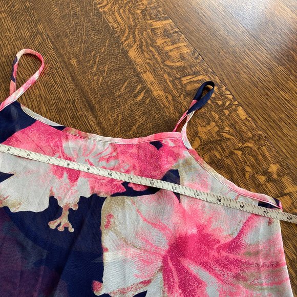 women's print top in airy chiffon - Picture 5 of 6